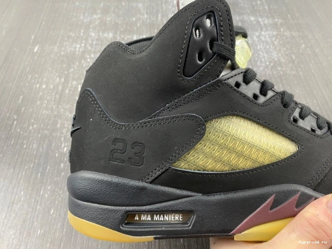 Jordan 5 Black Maniere x A Air Ma FD1330-001 0715